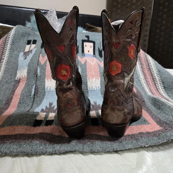 Dan Post Blue Bird Womens Cowboy Boots Size 8. Great Condition! - Picture 3 of 13